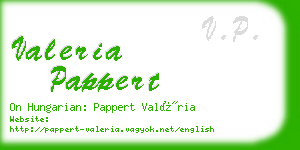 valeria pappert business card